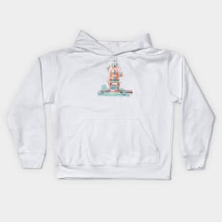 Tea pot house Kids Hoodie